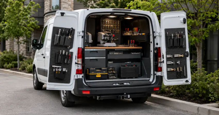 mobile locksmith service vehicle equipped with tools in Tottenham